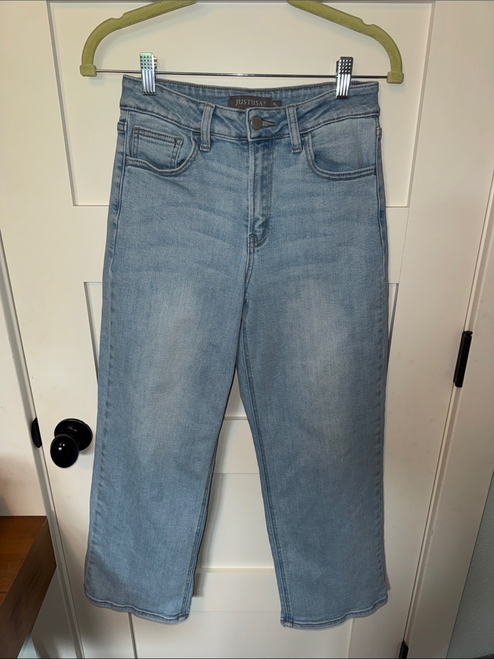 Just USA Light Blue Wide-Leg Flare Jeans